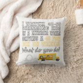 私はスクールバスを運転します クッション (ブランケット)