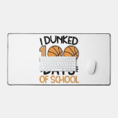 私はスクールバスケットボール選手の100日をダンク デスクマット (キーボード&マウス)