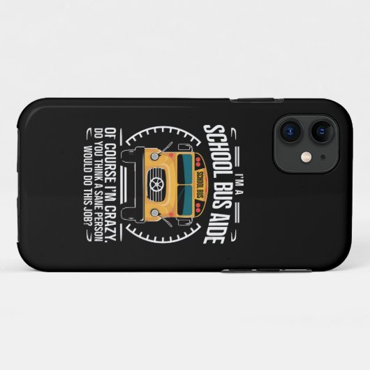 私はスクールバス助手の新学期おもしろいだ Case-Mate iPhoneケース (裏面(横))