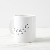 私はスケッチされた神の子である コーヒーマグカップ (正面左)