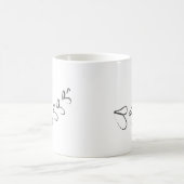 私はスケッチされた神の子である コーヒーマグカップ (中央)