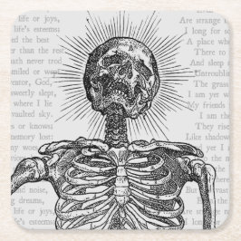 ＋[ 私はスケルトンだ！ ]＋ スクエアペーパーコースター