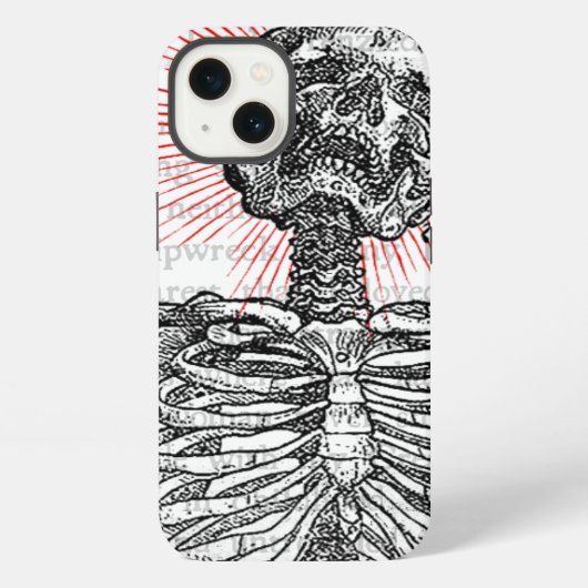 私はスケルトンです iPhoneケース (裏面)