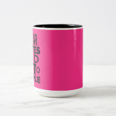 私はスケートおよび衝突人々のローラーダービーを身に着けています ツートーンマグカップ (中央)