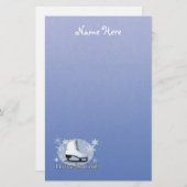 私はスケートで滑ることを愛します! 便箋 (正面/裏面)