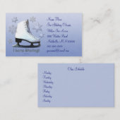 私はスケートで滑ることを愛します 名刺 (正面/裏面)