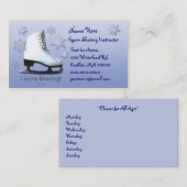 私はスケートで滑ることを愛します 名刺 (正面/裏面)