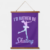 私はスケートで滑る 吊り下げ型タペストリー (正面)