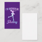 私はスケートで滑る 名刺 (正面/裏面)