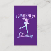 私はスケートで滑る 名刺 (正面)