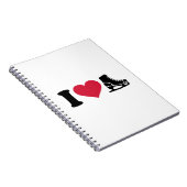 私はスケートの速度のフィギュアスケートを愛します ノートブック (右側)