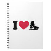 私はスケートの速度のフィギュアスケートを愛します ノートブック (正面)