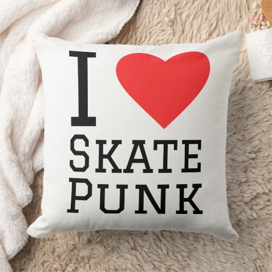 私はスケートパンクスクウェアのステッカーが大好き クッション (ブランケット)