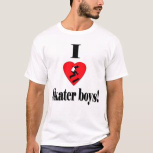 私はスケート選手の男の子を愛します Tシャツ