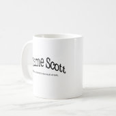 私はスコットの責任にします コーヒーマグカップ (正面左)