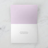 私はスコットランドの子犬の愛バレンタインデーにラベンダー カード (内部)