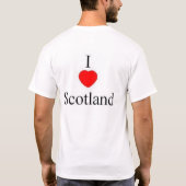私はスコットランドを愛します Tシャツ (裏面)
