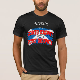 私はスコットEXPAT...ではなくスコットSEXPOT! Tシャツ