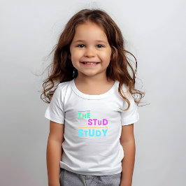 私はスタッドを入れた勉強-おもしろい学生デザイン Tシャツ