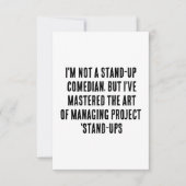 私はスタンドアップのコメディアンではないが、私はマスター サンキューカード (正面)