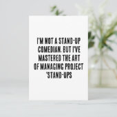 私はスタンドアップのコメディアンではないが、私はマスター サンキューカード (スタンド正面)