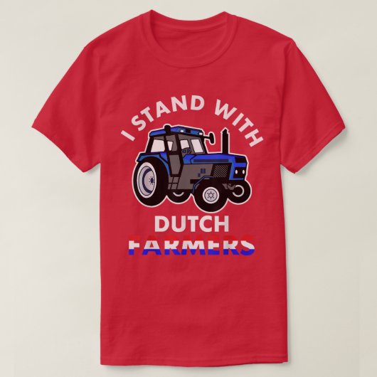 私はスタンドオランダ農家オランダフラグ Tシャツ (デザイン正面)