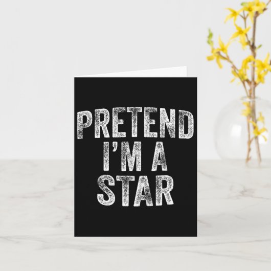 私はスター衣装の家族の怠惰なハロウィーンPのふりをする カード (黄色い花)