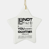 私はスター風変わりオーナメント セラミックオーナメント (右)