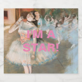 私はスター スパークリングワインラベル (シングルラベル)