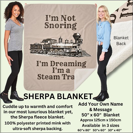 私はスチームの媒体である夢を見て、いびきではない シェルパブランケット