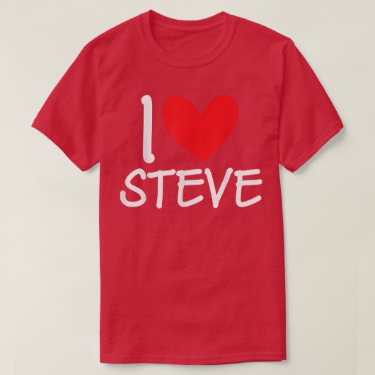 私はスティーブ名男パーソナライズされたBFFの友人 Tシャツ (デザイン正面)