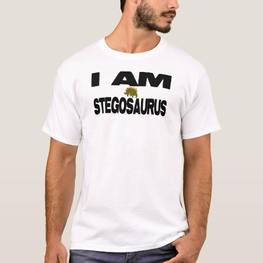 私はステゴサウルスです Tシャツ (正面)