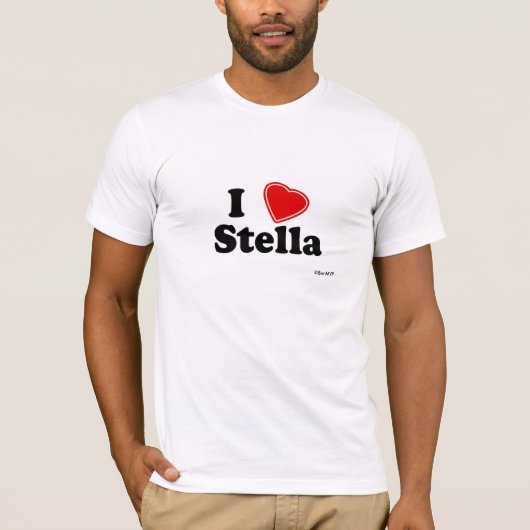 私はステラを愛します Tシャツ (正面)