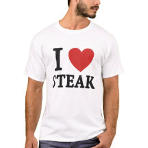 私はステーキが大好き – おもしろい肉好きとBBQのTシャツ