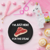 私はステーキギフトribeyeハウスが大好き ペーパープレート (パーティー)