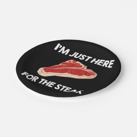 私はステーキギフトribeyeハウスが大好き ペーパープレート (アングル)