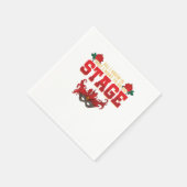 私はステージ俳優の女優演技ギフトに参加したい スタンダードカクテルナプキン (角)