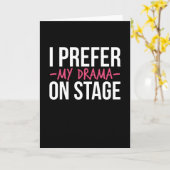 私はステージ演劇の演劇を好む カード (黄色い花)