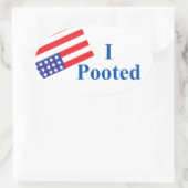 私はストッカーをポテー 楕円形シール (バッグ)