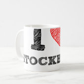 私はストックホルムを愛します コーヒーマグカップ (正面左)