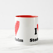 私はストックホルムツートーンコーヒーマグが大好き ツートーンマグカップ (中央)