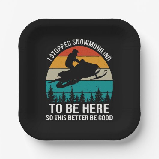 私はストップここに来た ペーパープレート (正面)