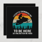 私はストップここに来た 招待状 (正面/裏面)