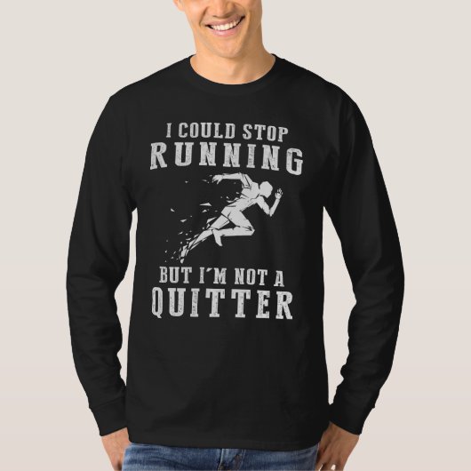 私はストップ走Tシャツを見る事が出来ない Tシャツ (正面)