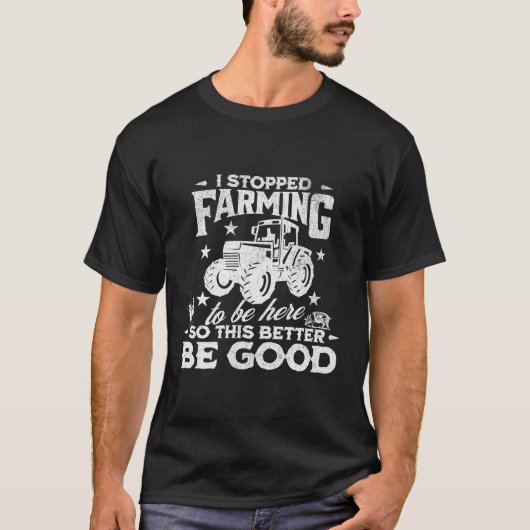 私はストップ農業が来て良い行く Tシャツ (正面)