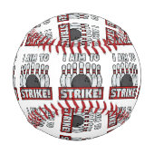 私はストライキを目指す 野球ボール (裏面)