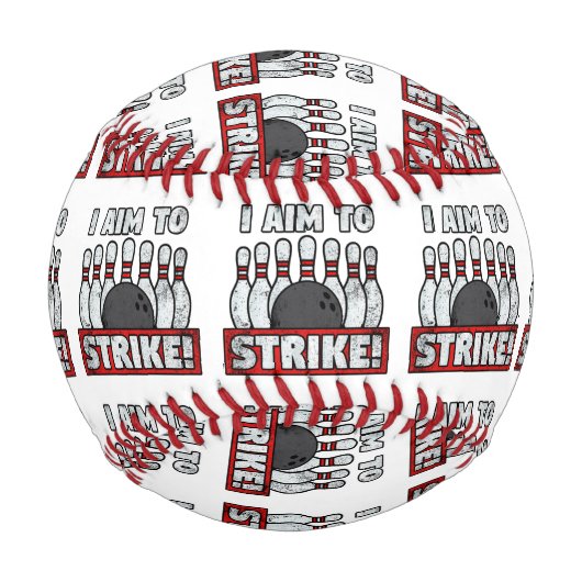 私はストライキを目指す 野球ボール (正面)