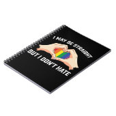 私はストレートかもしれないが、私はゲイレズビアンを嫌わない ノートブック (左側)