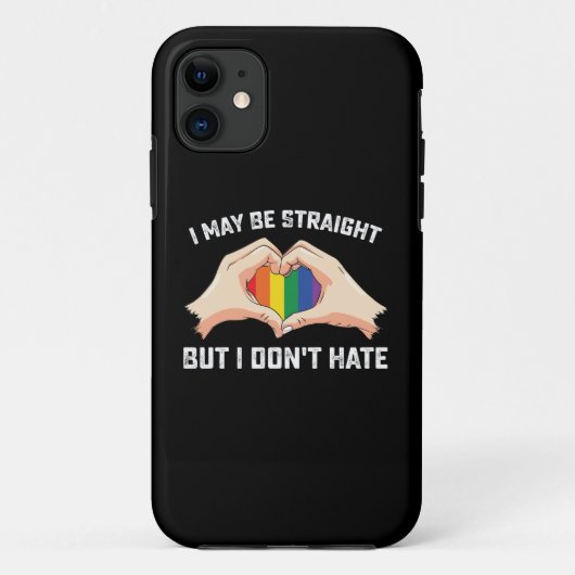 私はストレートかもしれないが、私はゲイレズビアンを嫌わない Case-Mate iPhoneケース (裏面)