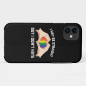 私はストレートかもしれないが、私はゲイレズビアンを嫌わない Case-Mate iPhoneケース (裏面(横))